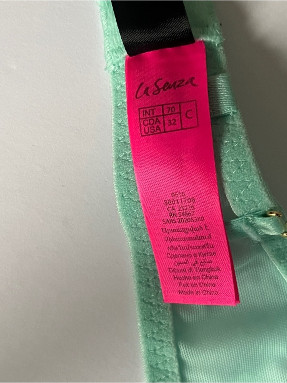 La Senza Beyond Sexy Metallic Lace Bra/Hello Sugar Turquoise Ombré Lace Bra 32C - Picture 15 of 15